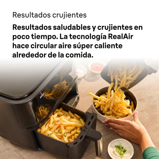 Detalle 2 de Braun TwinCook 3 TD3030BK Freidora de aire 8 L