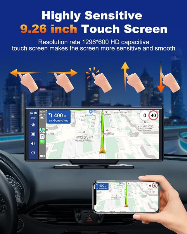 Detalle de Volam Wireless Carplay 9,26 Zoll Touchscreen