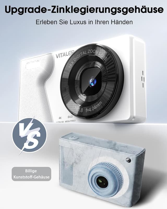 Detalle de Vitaler Digitalkamera 64MP für Einsteiger