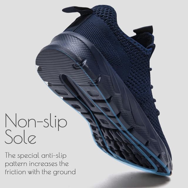 Detalle 2 de Oltyutc Mesh Slip-On Mens Trainers for Running, Walking & Gym