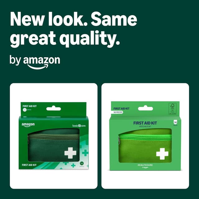 Detalle 2 de Healthcare by Amazon first aid kit 56 pieces