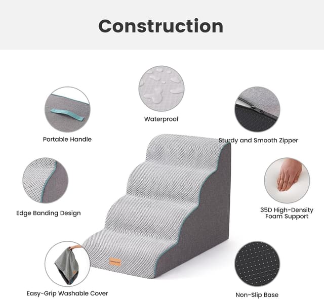 Thumbnail 2 de Gardner Pet Dog Steps 4-step foam stairs