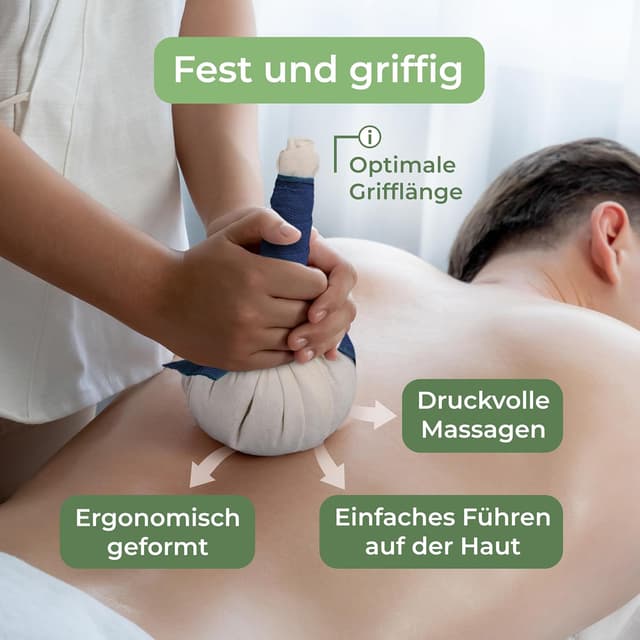 Detalle 2 de Massage-Expert Kräuterstempel Pflege Klein 2x50 g