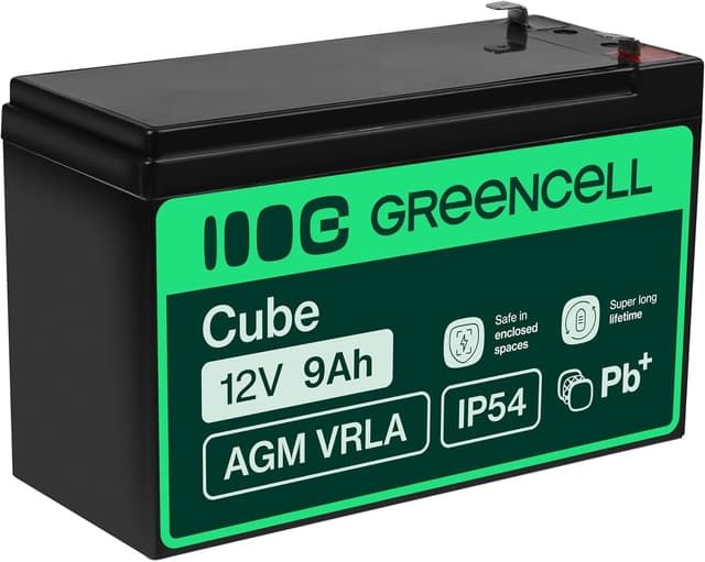 Detalle de Green Cell Batteria AGM 12V 9Ah ⚙