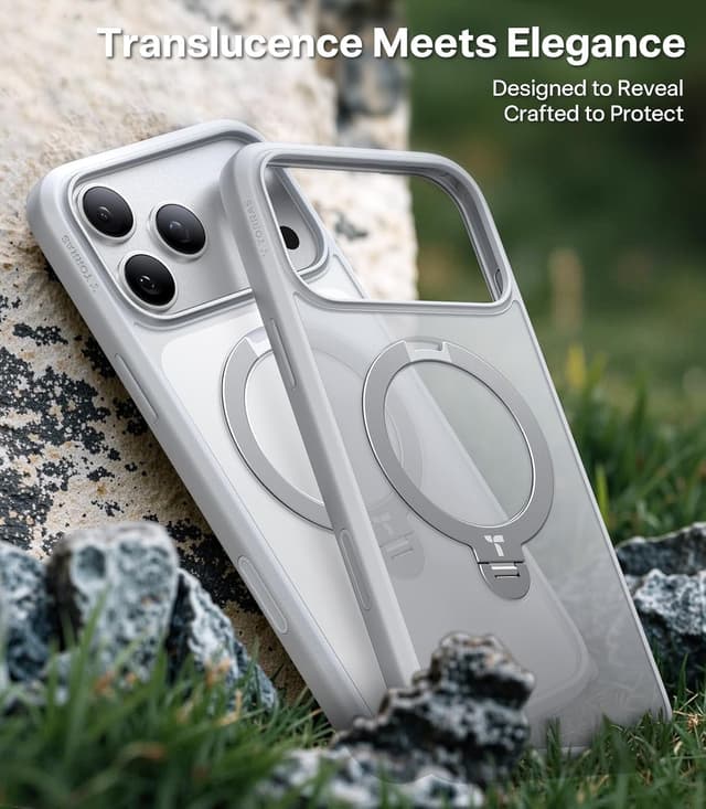 Thumbnail 6 de TORRAS Q3 Spin Case for iPhone 17 Pro Max with 360° Magnetic Stand & MagSafe, Mist Grey