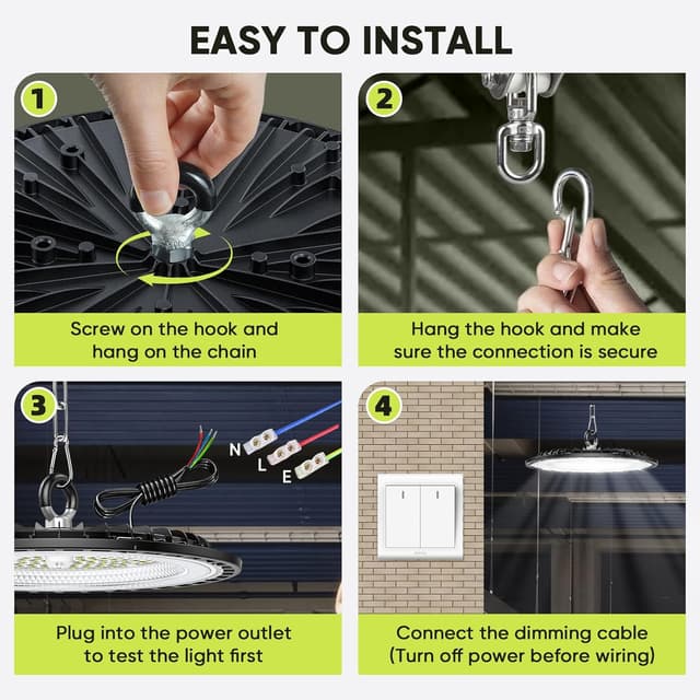 Thumbnail 6 de UFO LED 6 Pack 100W 15000LM 6000K IP65