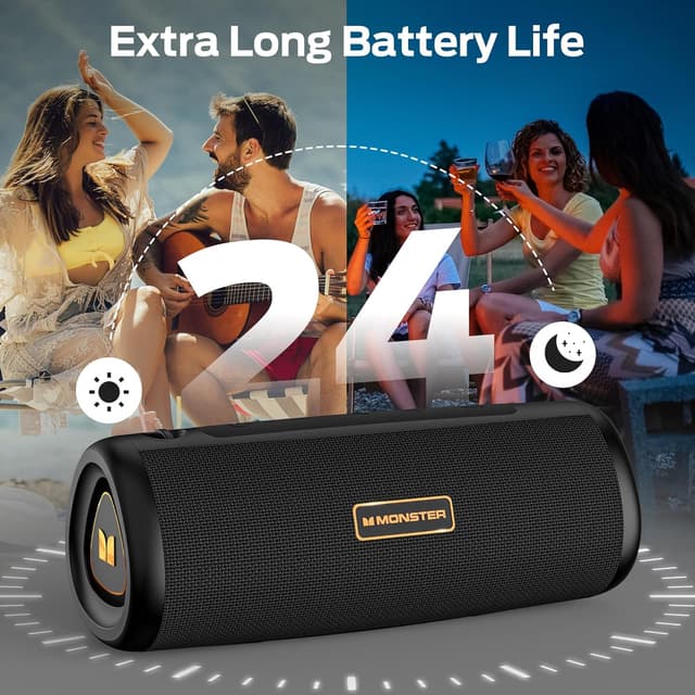 Detalle 2 de Monster S230 Bluetooth Speaker (30W) with TWS, 24H Playtime, Bluetooth 6.0, TF Card & AUX
