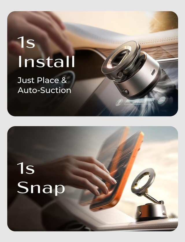 Thumbnail 4 de LISEN Vacuum Magnetic Phone Holder for Cars