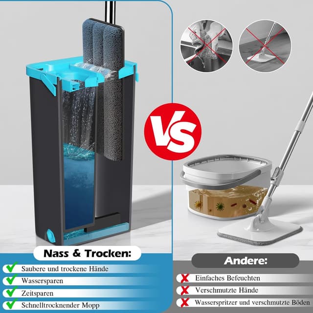 Thumbnail 3 de MASTERTOP Wischmopp Set 6 Stück 🧹