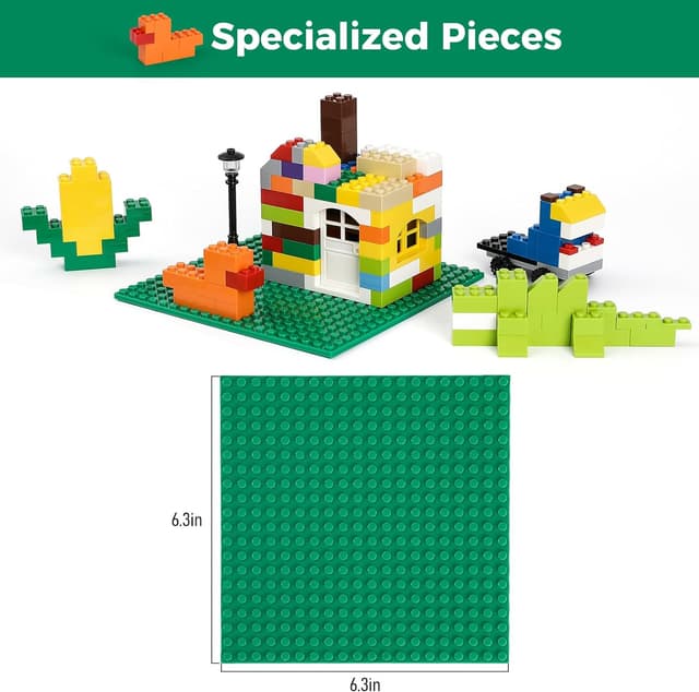 Thumbnail 2 de HUIZDQ 1000-piece building blocks set 6.3" base plates 🧱
