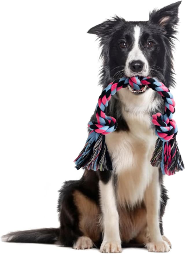 Detalle de SHARLOVY Dog Rope Toy for Medium Dogs