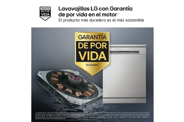 Detalle 2 de LG DF142FV Lavavajillas Inox antihuellas, D