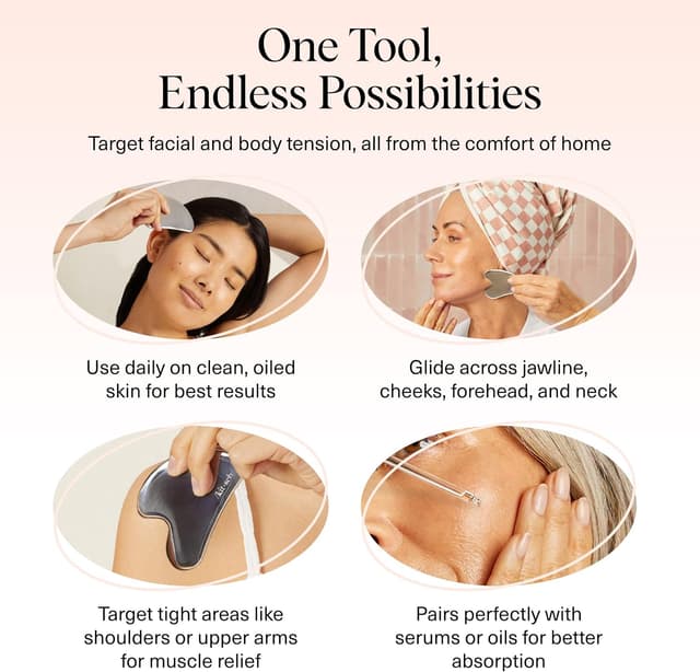 Thumbnail 5 de Kitsch Stainless Steel Gua Sha Facial Tool