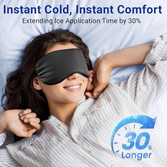 Detalle de Cooling Eye Mask for Dark Circles & Puffiness (Cold Compress, Post-Surgery Relief) — FSA/HSA Eligible