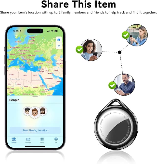 Thumbnail 6 de Air Tag Wallet Tracker 4-Pack Apple MFi Certified