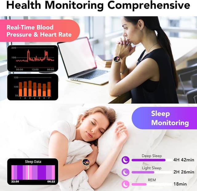 Thumbnail 4 de Smart Watch for Women 1.39” Round Screen