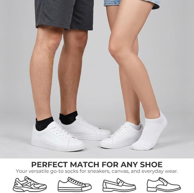 Detalle 2 de Wamicu 10 paires de chaussettes basses en coton peigné (unisex)