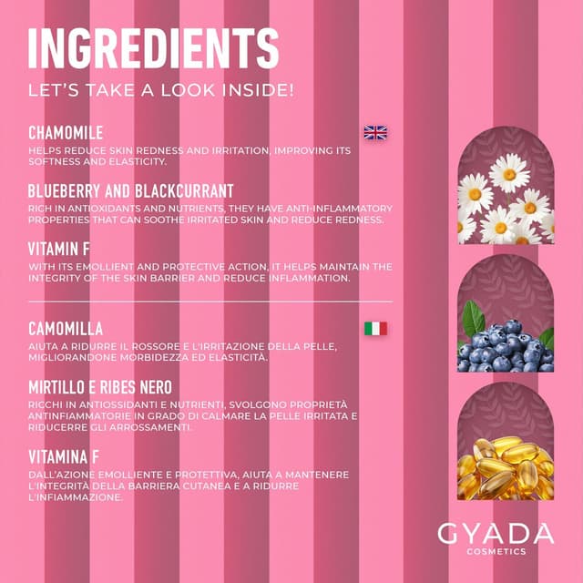 Thumbnail 4 de GYADA COSMETICS Siero Viso Lenitivo N.2 con Aloe Vera per pelli sensibili, reattive e con couperose (30 ml)