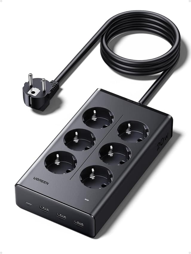 Detalle de UGREEN Ciabatta Multipresa 10 in 1 3680W