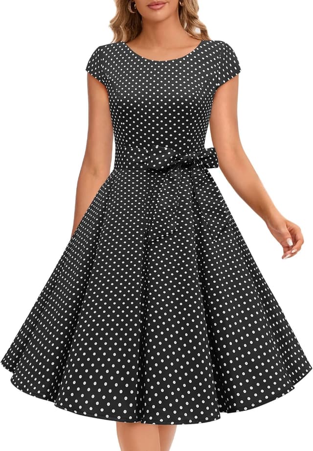 Imagen de Dressystar Robe de cocktail vintage Audrey Hepburn đ en OfertitasTOP