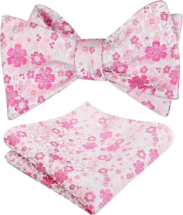 Detalle de Alizeal Floral Self Tied Bow Tie Set