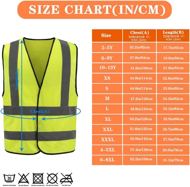 Detalle 2 de AYKRM reflective security hi vis vest