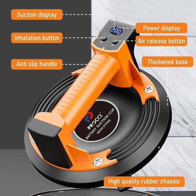 Thumbnail 6 de Procci Akku-Saugheber 200 kg Tragkraft