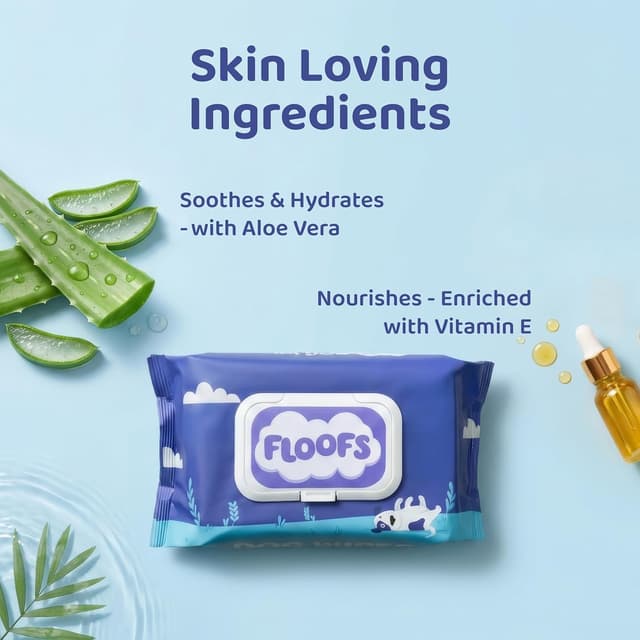 Detalle de Floofs Antibacterial Dog Wipes 100 Pack