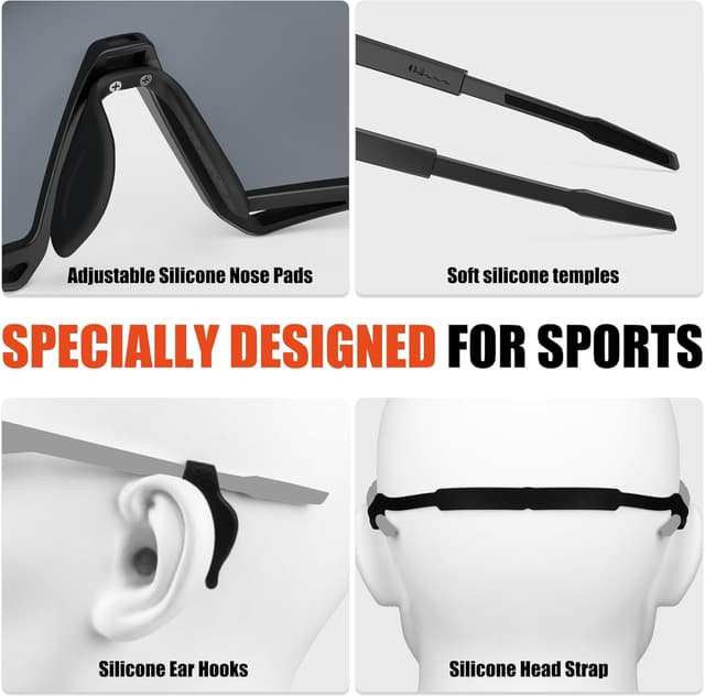 Detalle 1 de X-TIGER Occhiali ciclismo polarizzati 19,2 g