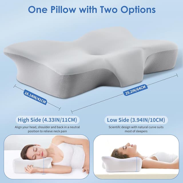 Thumbnail 2 de DONAMA Memory Foam Neck Support Pillow