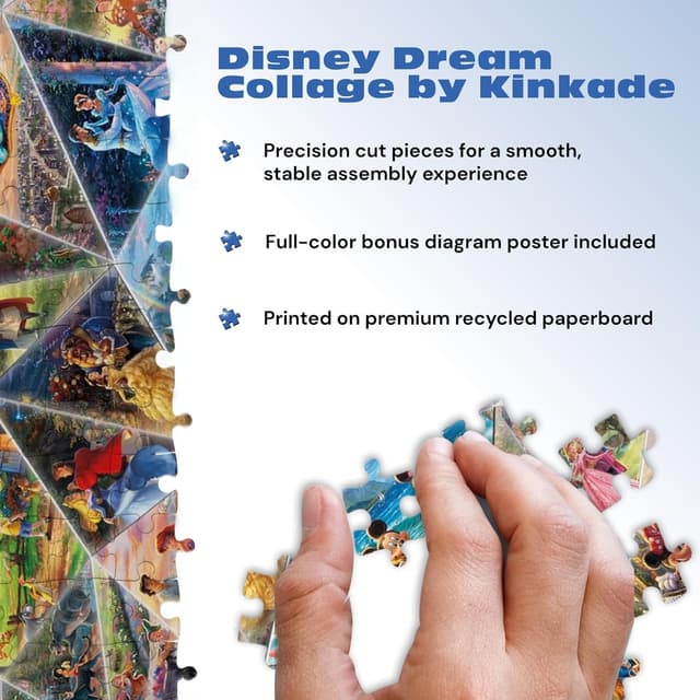 Detalle de CEACO Buffalo Games Thomas Kinkade Disney Collage 2000-Piece Jigsaw Puzzle (Disney Art Collection)