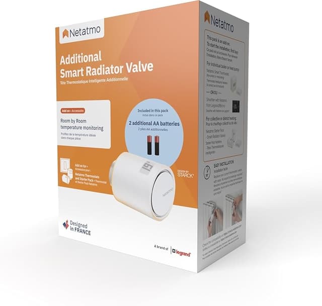 Detalle 2 de Netatmo Válvulas Termostáticas WiFi para Control Remoto 🌡