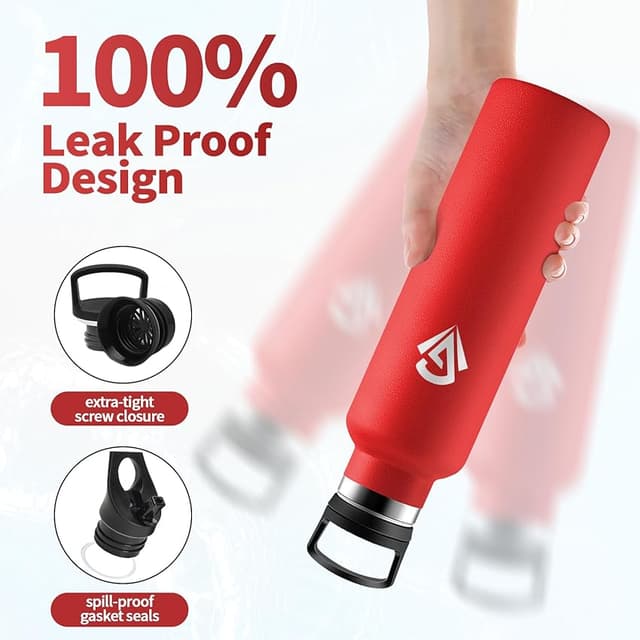 Detalle de Botella Agua 750 ml acero inox aislante para deporte 🚰