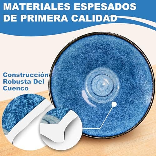 Thumbnail 1 de Ensemble de 4 bols ramen 8 pouces céramique ⚙