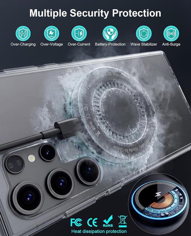 Thumbnail 6 de Wireless Charger 2Pack 6FT Samsung Magnetic Wireless Charger Fast Charging Pad (15W)