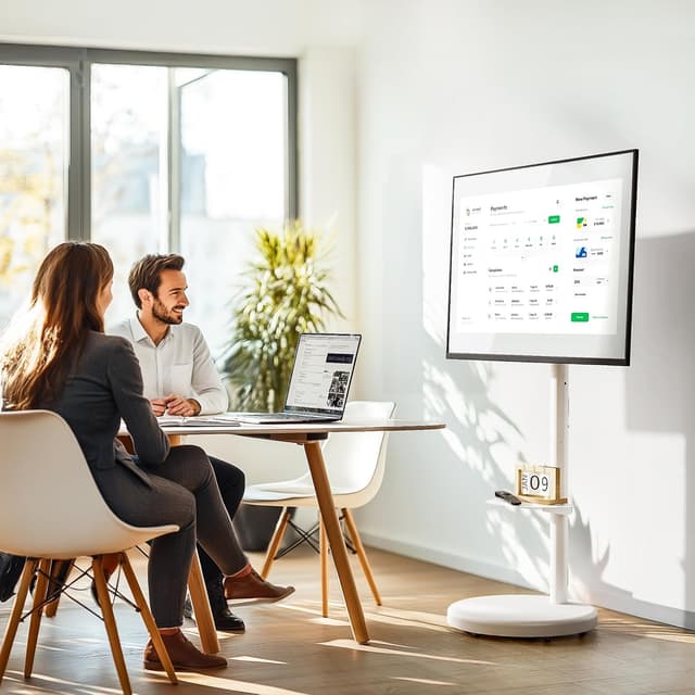 Thumbnail 6 de ECOTINY Height Adjustable TV Stand 86"