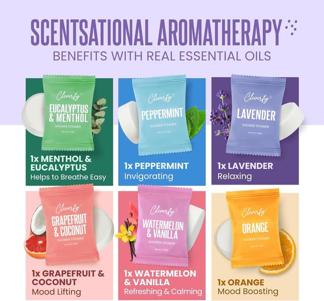 Thumbnail 4 de Cleverfy Shower Steamers 6 Tablets