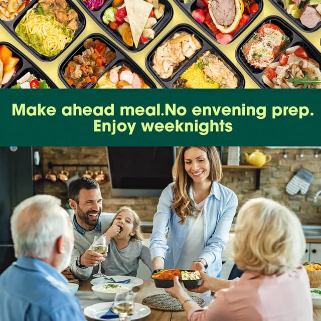 Thumbnail 5 de 32 oz Meal Prep Containers 50 Pack 🍱