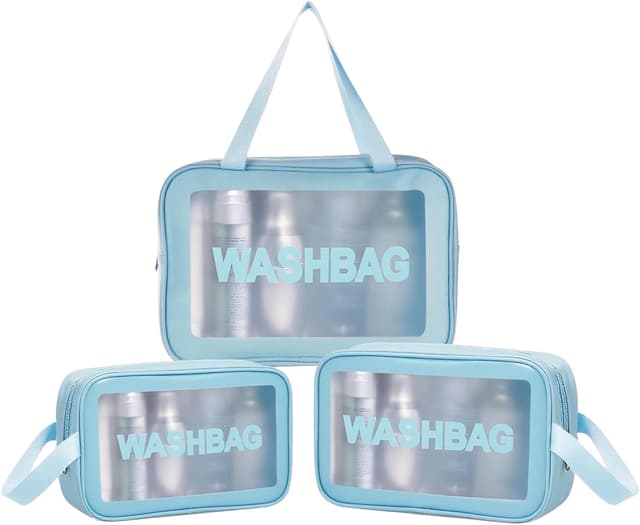 Thumbnail 1 de Aucuu 3PCS Bolsas Neceser Transparente