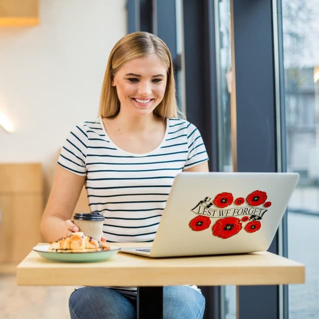 Thumbnail 2 de Poppy Flower Car Sticker 2pc