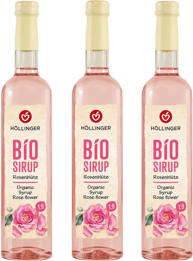 Detalle de Höllinger Sciroppo di rosa bio 3x500ml