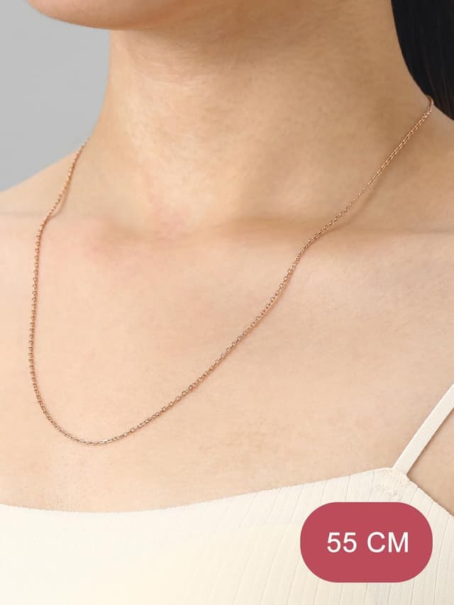 Detalle 2 de FOCALOOK Collana sottile da donna e uomo in acciaio inox 316L con catena di ricambio per pendente