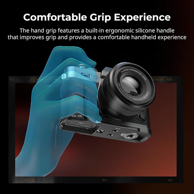 Detalle de SMALLRIG L-förmiger Silikongriff für FUJIFILM X-T30 III/X-T30 II/X-T30 (Arca-Swiss Schnellwechsel, 1/4-20) – 5665