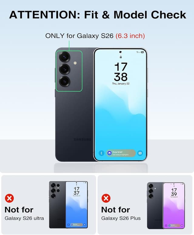 Detalle 2 de Beeasy Waterproof Galaxy S26 Case (IP68) with Magsafe Compatibility, Built-in Screen Protector & Camera Lens Cover