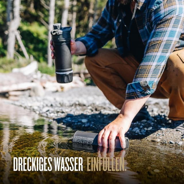 Detalle de GRAYL GeoPress 710ml Outdoor Wasserfilter đ°