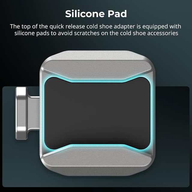 Thumbnail 4 de SMALLRIG Support à dégagement rapide QR-Slide avec cold shoe double direction et charge jusqu’à 800 g (HawkLock H18-4500)