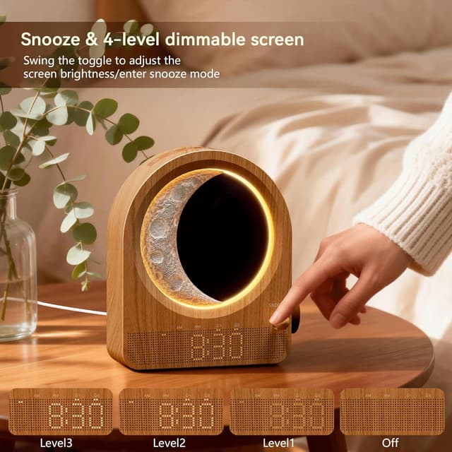 Thumbnail 6 de blonbar Sunrise Alarm Clock Wake-up Light with Meteor Night Light and 10 Natural Sounds
