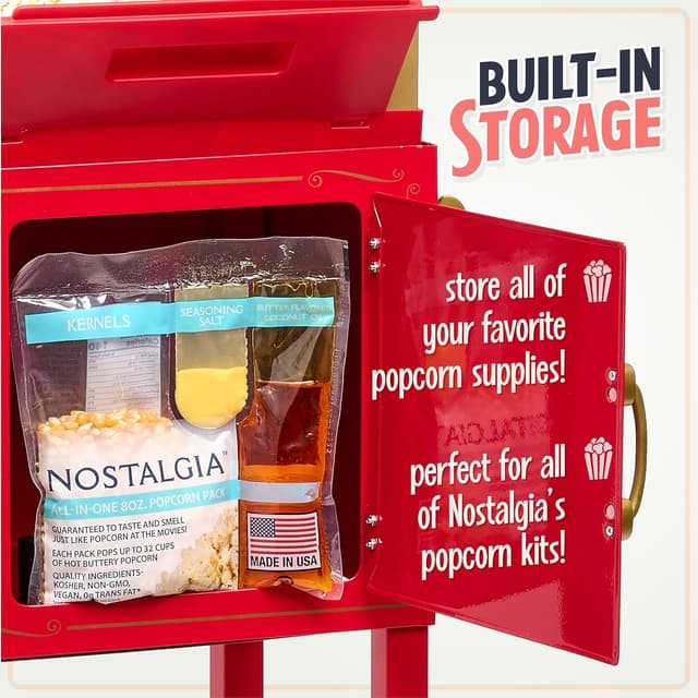 Thumbnail 3 de Nostalgia Popcorn Maker Machine 2.5 oz kettle 🍿