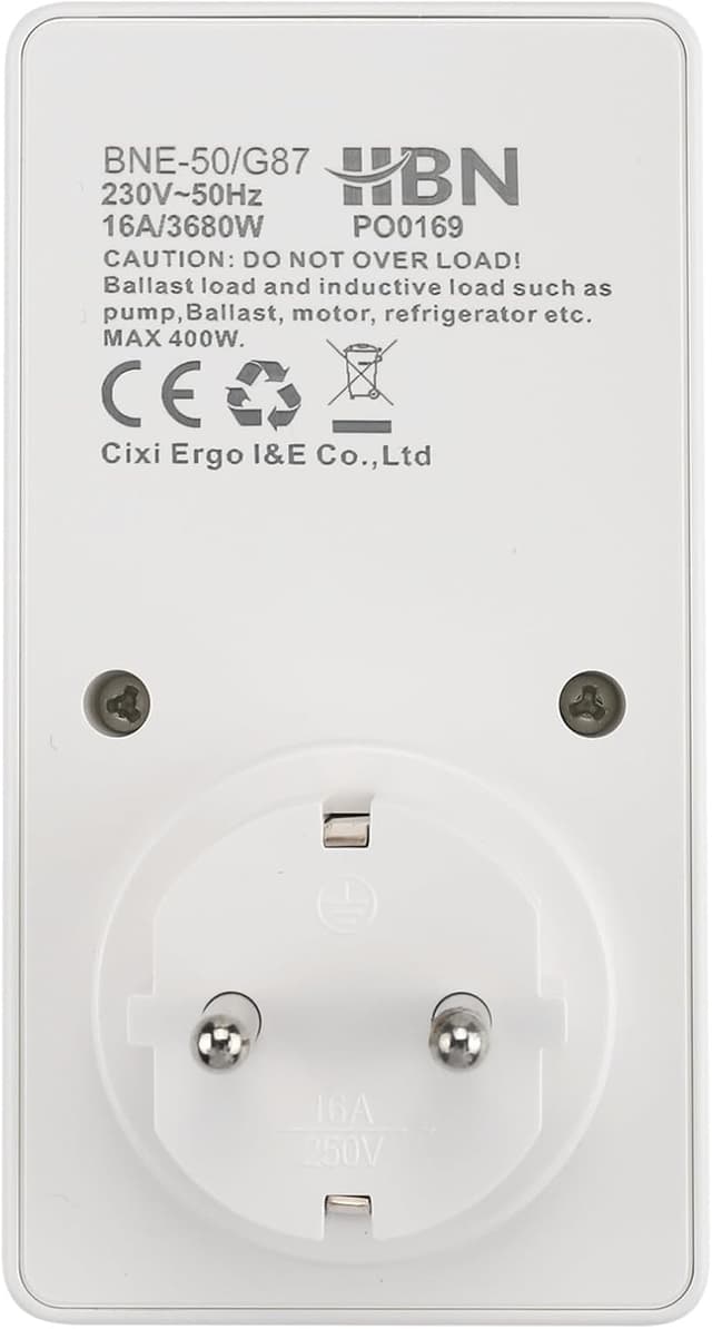 Thumbnail 1 de HBN Wochenzeitschaltuhr 20 Schaltprogramme bis 3680 W