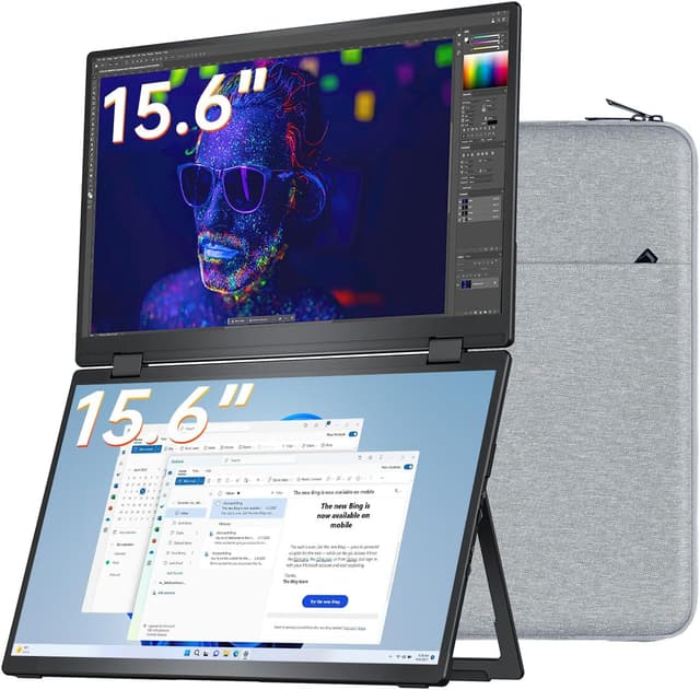 Detalle de VisionOwl Portable Monitor Dual 15.6 Inch 1080P